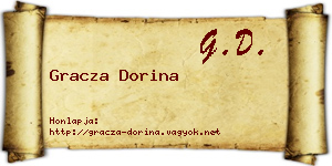 Gracza Dorina névjegykártya